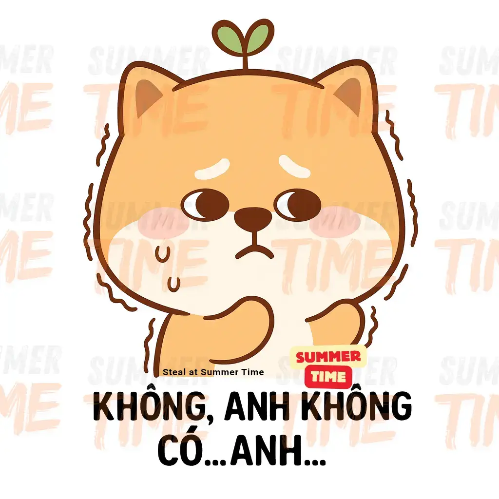 Có thiệt là anh không có khônggggg 😑😑😑 #mes #chat #sticker #shiba #dog 