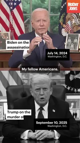 Side by side: How two presidents handle tragedy. One escalates. One unites. The difference couldn’t be sharper.  #BreakingNews #CrisisResponse #Leadership 