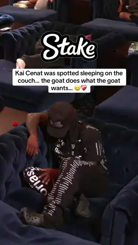 Kai Cenat was spotted sleeping on the  couch… the goat does what the goat  wants… 🥲❤️‍🩹#kaicenat #mafiathon3 #twitch 