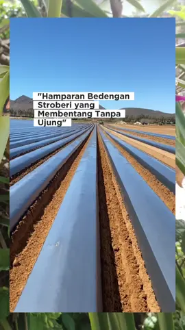 Melangkah di antara barisan bedengan stroberi yang terhampar sejauh mata memandang 🍓✨ Tak hanya memanjakan mata, tapi juga menenangkan jiwa. Alam punya cara sendiri untuk membuat kita jatuh cinta lagi dan lagi 💚 #BedenganStroberi #HamparanStroberi #WisataAlam #PertanianIndonesia #StroberiSejauhMataMemandang 