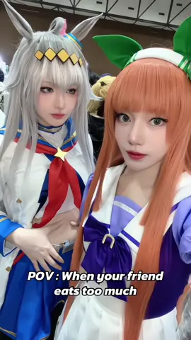 Pov : When your friend eats too much. lol 🐴🥕🥕🥕🥕 #oguricap #UmaMusumePrettyDerby #SilenceSuzuka #UmaMusume #オグリキャップ @Lapis Lazuli 