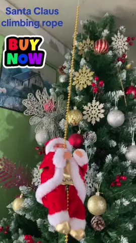 Santa Claus Climbing Rope #santaclaus #santaclimbing #christmasdecor 
