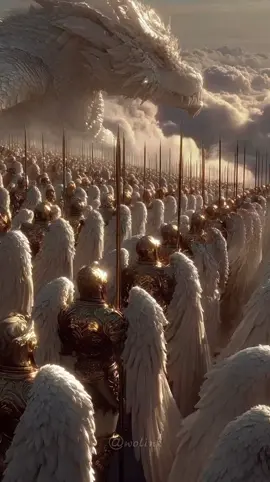 Angel army,ready to fight for God at all times.#heaven #aigenerated #faith #creed #angel #army #armor #battle #fightforgod #honor #jesus #viralvideos #foryoupage #wolink 	
