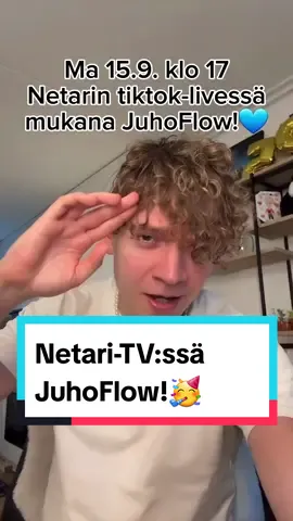 Maanantaina Netari-TV:ssä @JuhoFlow ! Tulkaahan sillon messiin, mutta sitä ennen mukavaa viikonloppua☀️💛 #pelastakaalapset #nettinuorisotalo #netari #juhoflow 