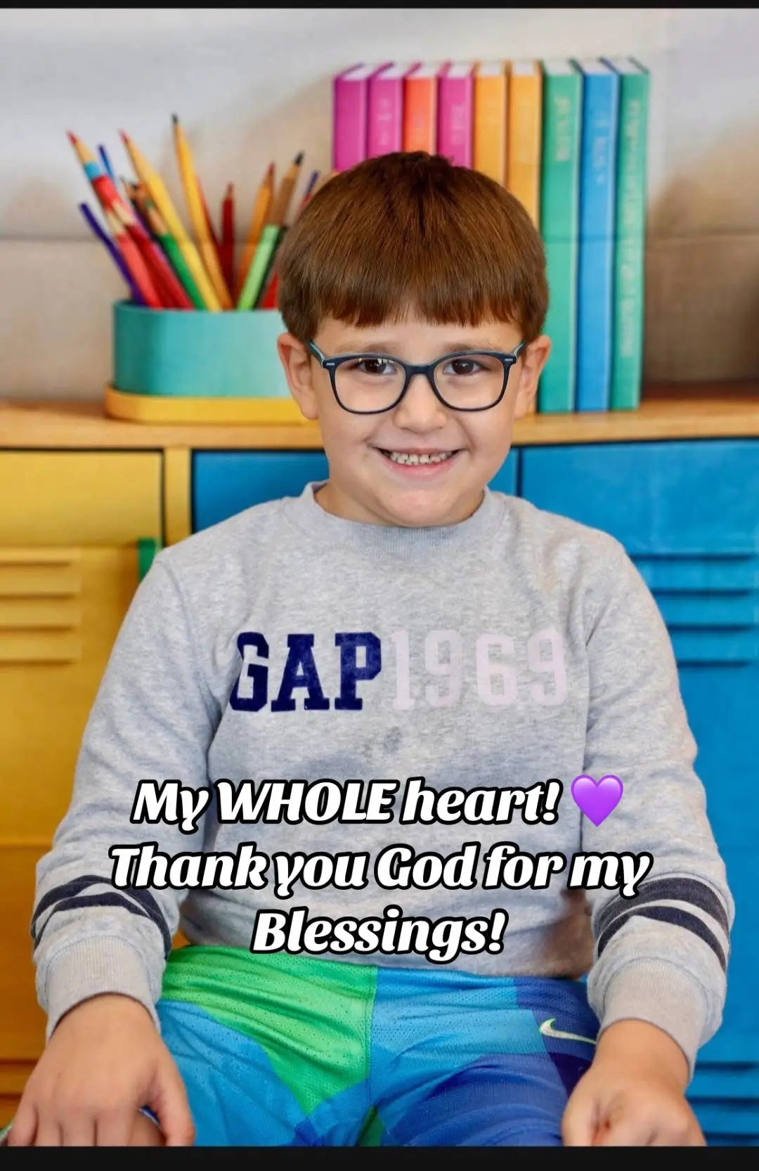 My first grandson… my mini man! He looks so cute and happy! 💜💜💜 #grandson #Love #happiness -#reasontosmile 