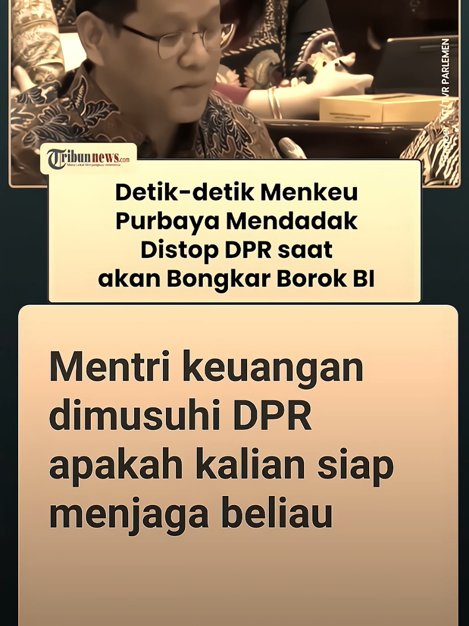 cuman melanjutkan yah 👍 #menkeudistopdpr #menkeupurbaya #xybca #ihsg #fyp 