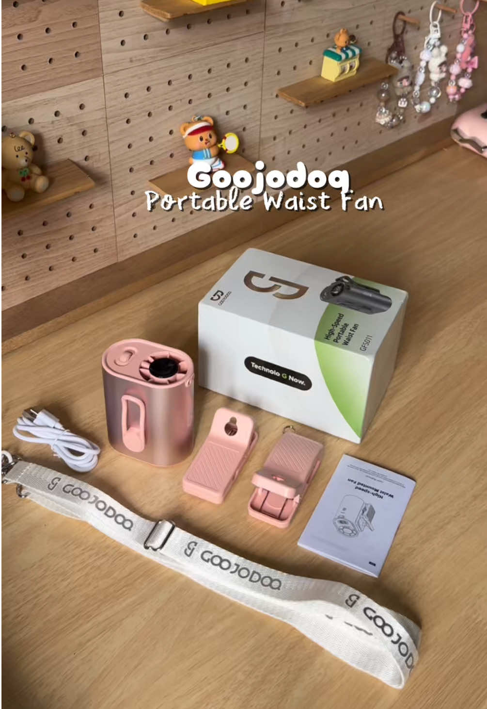 Best yee yg ni dah xyah pegang kipas dah. Boleh je kepit kat pinggang, seluar, baju 😍 #goojodoq #goojodoqfan #waistfan #portablefan #fans