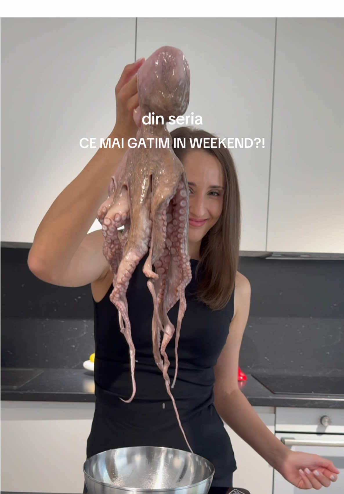 În caz că nu știți ce să mai gătiți în weekend: salată cu caracatiță 😇 S-a mâncat! #misiuneatiktok #fyp #octopus #retetesimple #retetesanatoase 
