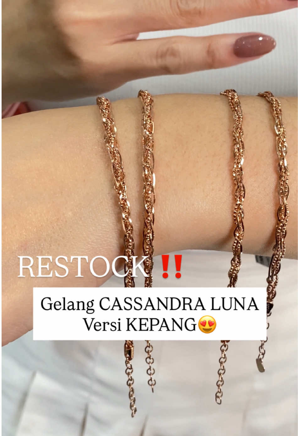 Cus yang mau dapetin nih , untuk Versi gelangnya, langsung dapetin sekarang jugaa 😍#tokomasenambandung #tokomas #emasasli 