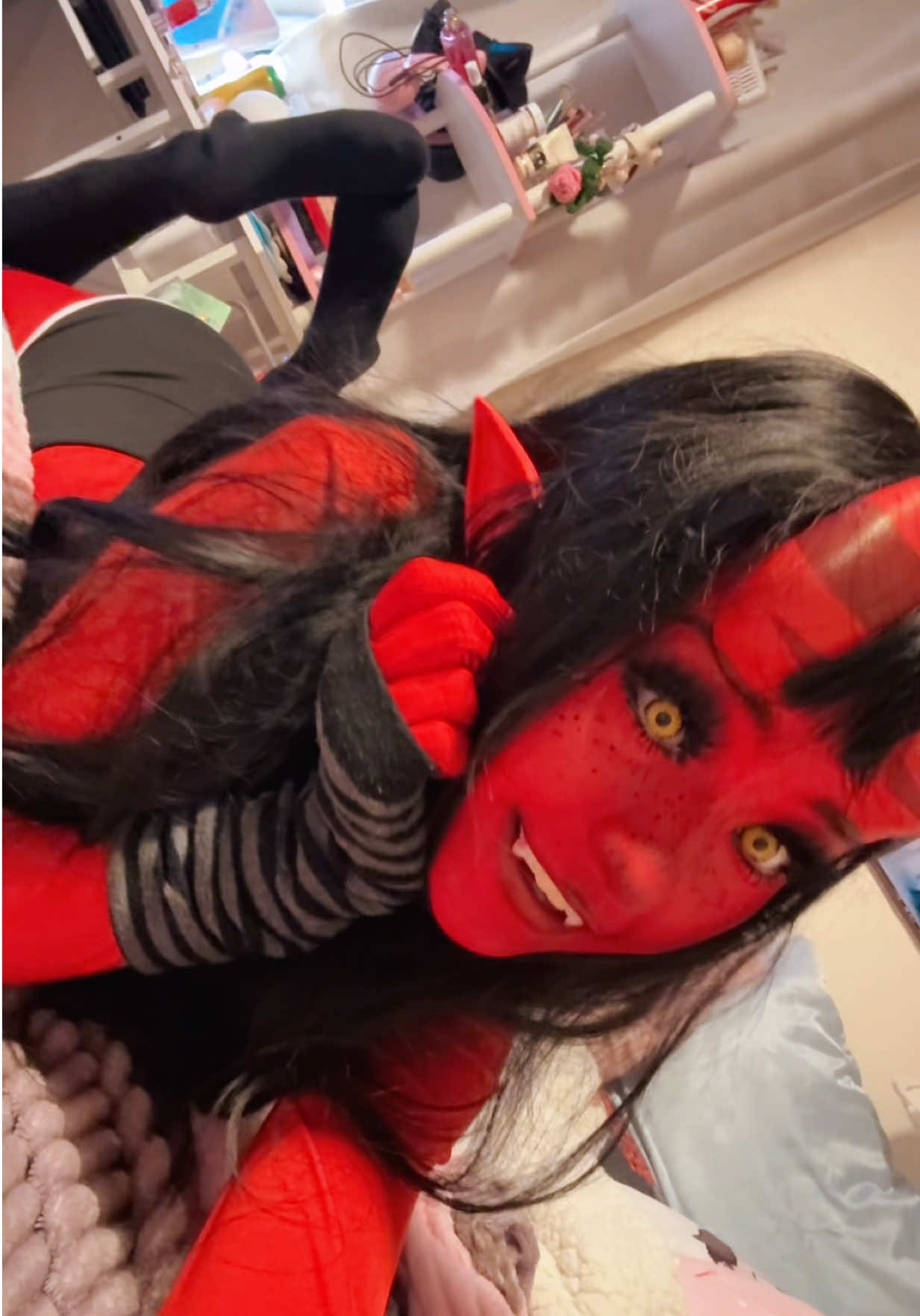 normally I’d take six billion videos in this until I got one that was really fire but I’m ngl my back hurts and I think my reach is gonna be bad from not posting for a long ass time anyways so I hope the videos I do post suffice </3 