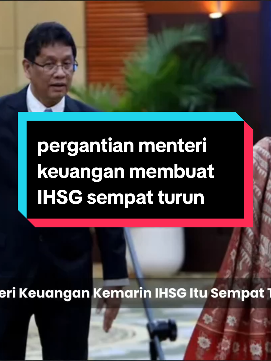 “IHSG sempat jatuh gara-gara pergantian Menkeu 🚨 Pasar panik → investor tarik dana → nunggu kepastian kebijakan baru. Pasar itu emang benci ketidakpastian… #IHSG #Rupiah #EkonomiIndonesia #PasarModal #FinanceNews 