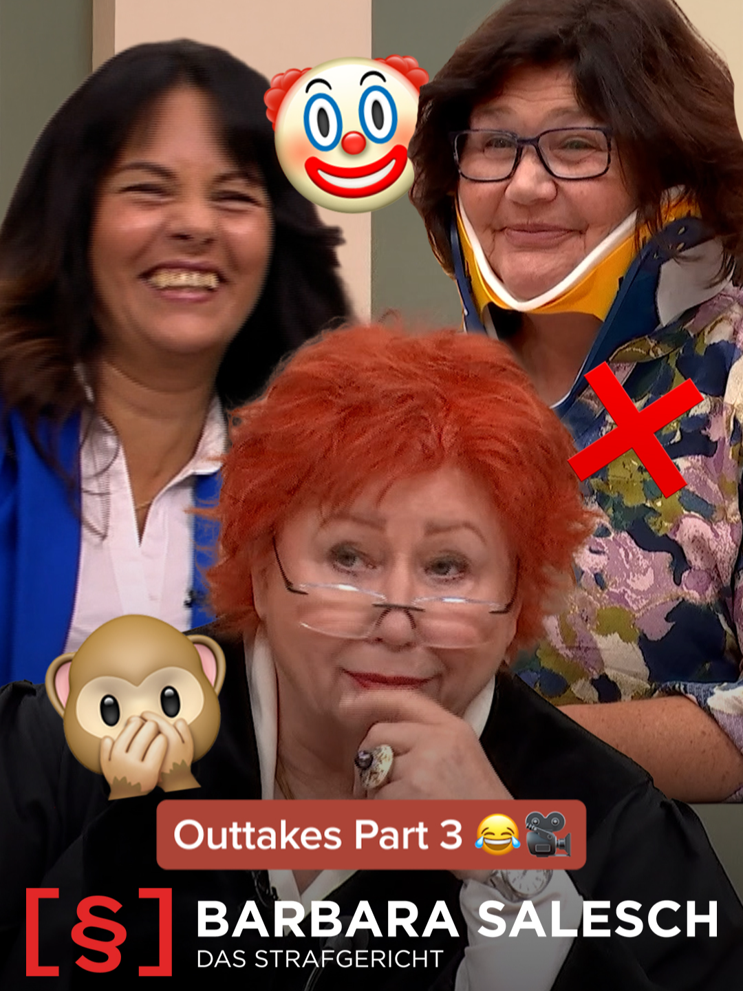 Es ist wieder Zeit für richterlich angeordnete Outtakes – Part 3! ⚖️😂 Welche Szene bringt euch am meisten zum Lachen? 👉​ Die neuen Folgen 