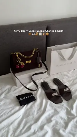 Kerry bag + Lando Sandal in Espresso Brown #dailyunboxingg #charlesandkeith #charleskeith #fyp #unboxing 