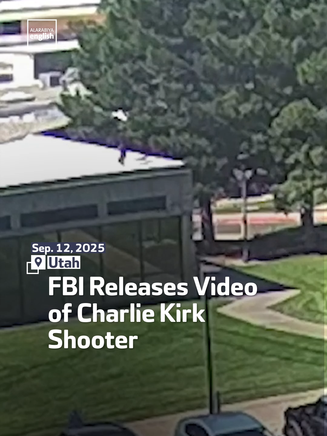 The FBI releases video of who it says is the shooter who targeted Charlie Kirk at Utah Valley University. The suspect is seen jumping on away on rooftop after the attack.   #FBI #Utah #CharlieKirk