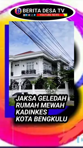 Tim Pidana Khusus (Pidsus) Kejati Bengkulu menggeledah Rumah Kepala Dinas Kesehatan Kota Bengkulu pada Jum'at (12/9/2025) sekitar pukul 10.00 WIB Rumah Kepala Dinas Kesehatan (Dinkes) Kota Bengkulu, Joni Haryadi Thabrani yang terletak di Jalan Barito No 99 RT/RW. 19/04 Kelurahan Padang Harapan Kota Bengkulu tersebut di geledah terkait dengan dugaan tindak pidana korupsi pembangunan UPTD Laboratorium Kesehatan (Labkes) Dinas Kesehatan Kota Bengkulu tahun 2023 dengan nilai kontrak sekitar Rp 2,7 miliar. #korupsidinkeskotabengkulu #kejatibengkulu  #kadinkes #kotabengkulu #bengkulu 