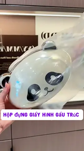 Hộp đựng giấy hình gấu trúc dễ thương #dogiadung #giadungtienich #hopdunggiayan #hopdunggiayhinhgautruc #hopdunggiaydanang  @Gì cũng bánb 