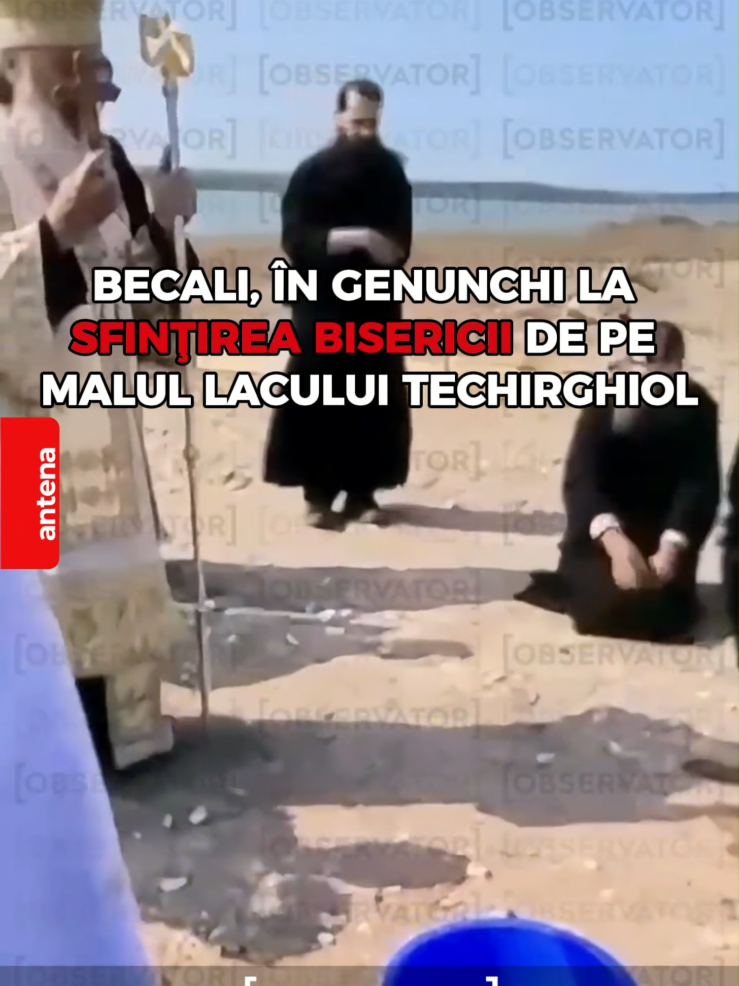 IMAGINI EXCLUSIVE. Gigi Becali a participat la slujba de sfinţire a lăcaşului de cult pe care îl vrea ridicat pe malul lacului Techirghiol. Slujba a fost oficiată de arhiepiscopul Tomisului, controversatul ÎPS Teodosie. Construcţia în sine este una controversată, pentru că este ridicată într-un sit Natura 2000, cu specii protejate, unde nu se pot construi clădiri. ONG-urile de profil s-au revoltat la aflarea veştii.  #gigibecali #techirghiol #ipsteodosie #biserica #fyp #exclusiv #a1 #antena1 #observator #misiuneatiktok