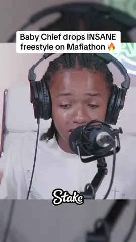 Baby Chief drops INSANE freestyle on Mafiathon 🔥 #kaicenat #babychief #mafiathon3 #stake #viral 
