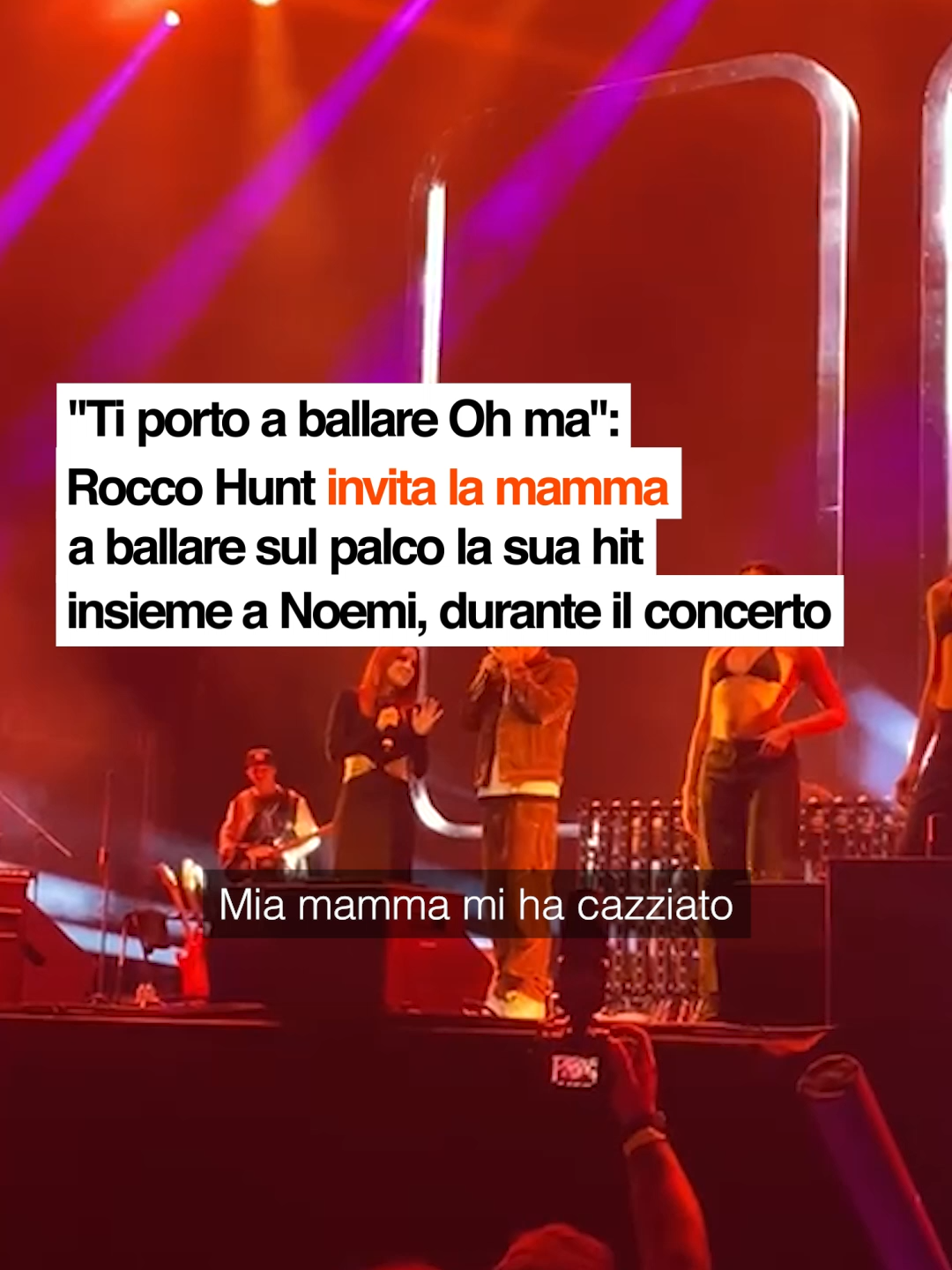 Mamma Alfonsina conquista il pubblico! Rocco Hunt invita la mamma sul palco per un duetto speciale con Noemi sulle note di 