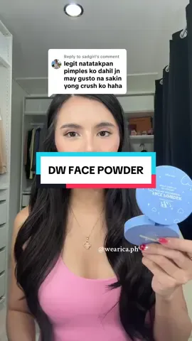 Replying to @sadgirl Iba din talaga ’tong face powder na ’to ng Crucrush back 😆💙 #dwfacepowder #facepowder  