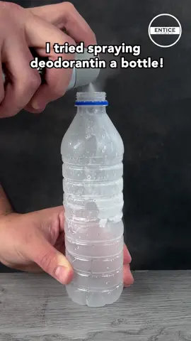 Deodorant in water bottle trick! #deodorant #water #bottle #trick 