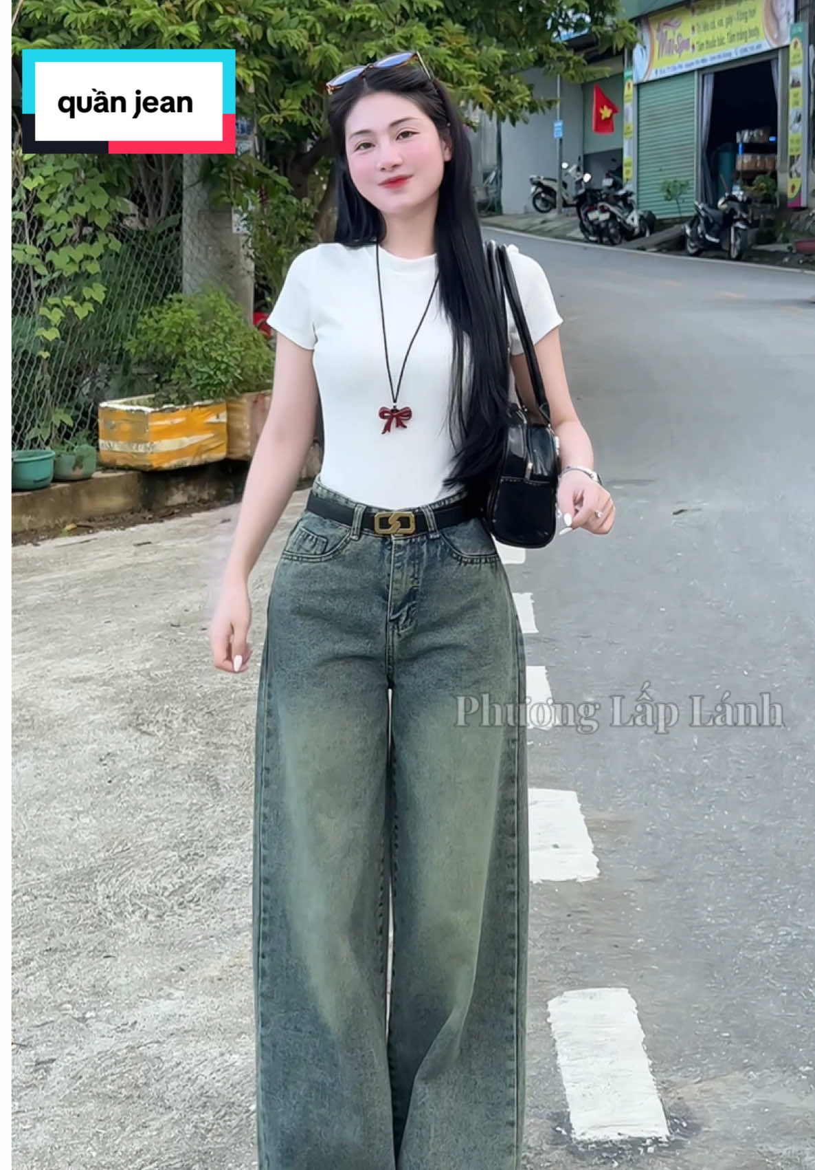 Quần jean ống rộng loe#fyp #phuonglaplanh01 #thoitrangnu #quanjean #quanjeannu 