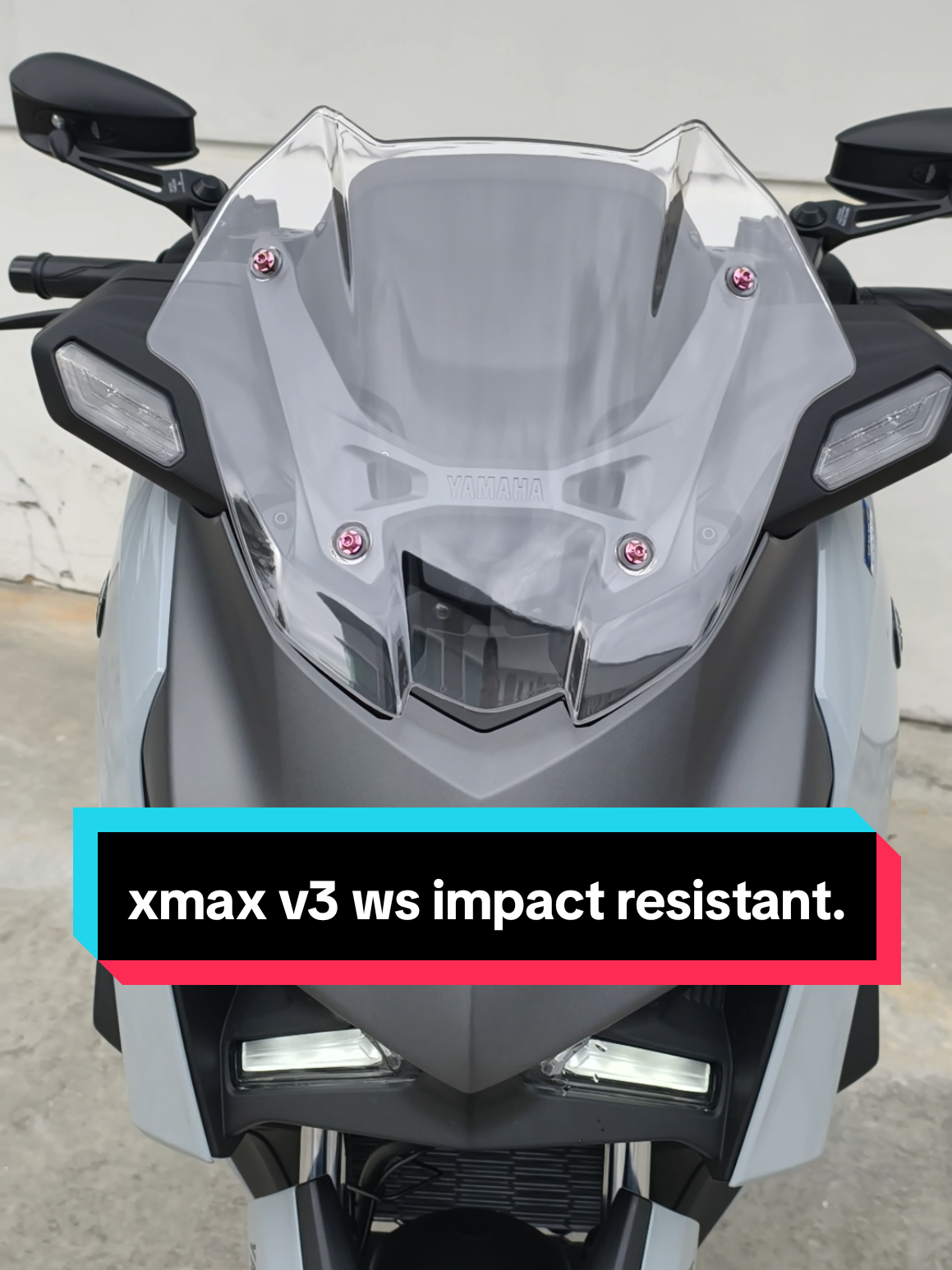 windshield v3 clear stok sampai.  material PC. #xmaxv3 #xmax2025 #xmaxmalaysia #mpracing 