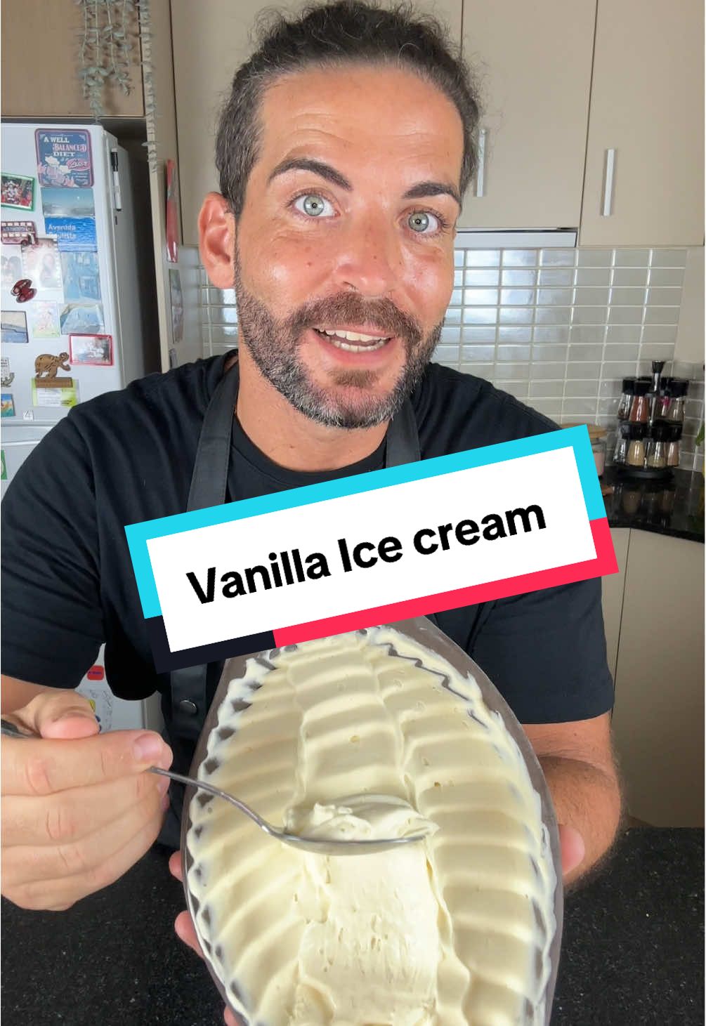Vanilla Ice Cream | Creamy, Simple & Irresistible 🍦✨ You’ve been asking for it, and today I’m sharing my easy no-machine vanilla ice cream recipe. With just cream, condensed milk, and vanilla extract, you’ll get a rich, creamy gelato-style dessert straight from your freezer. Perfect for hot days, family dinners, or simply when you crave something sweet and homemade. Ingredients: 	•	250g cream 	•	175g condensed milk 	•	2.5g vanilla extract Instructions: Whip cream until thick. Add condensed milk and vanilla, mix until smooth. Pour into a container and freeze for at least 2 hours. Scoop, serve, and enjoy pure creamy goodness! Full recipe and more Italian desserts 👉 www.cookingwithtucci.com #cookingwithtucci #vanillaicecream #homemadegelato #italiandesserts #EasyRecipes   