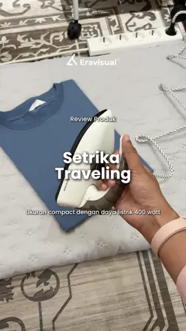 Setrika mini ini ukurannya kecil dan pegangannya bisa dilipet biar lebih compact, terus daya listriknya cuma di 400watt, jadi cocok banget buat dibawa traveling. #setrikamini #setrikatravelling #setrikamurah #paydaysale #promoguncang1010 