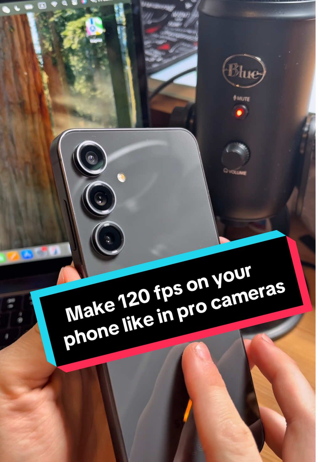 Make 120 fps on your phone like in pro cameras #settings #camera #android #samsung 