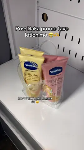 Naka BUY 1 TAKE 1 ang Vaseline Gluta-Hya Lotion naka free ship Pa ✨. #vaseline #vaselinelotion #vaselineglutahya #vaselinebuy1take1  #brighteninglotion 