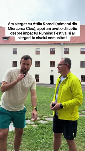 Am alergat cu Attila Korodi (primarul din Miercurea Ciuc), apoi am avut o discutie despre impactul Running Festival si al alergarii la nivelul comunitatii @Running.festival #miercureaciuc #csikszereda #Running #alergare 