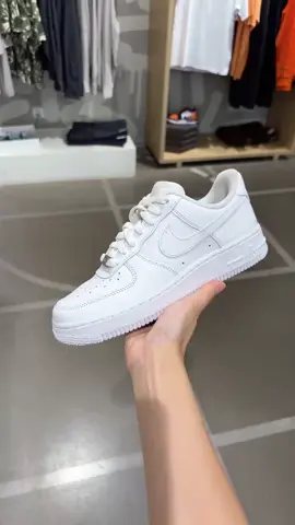 Nike Air Force 1 in pure white! A classic, versatile choice you can't go wrong with. #AirForce1 #Nike #ShoeShare #MyShoes #fyp 