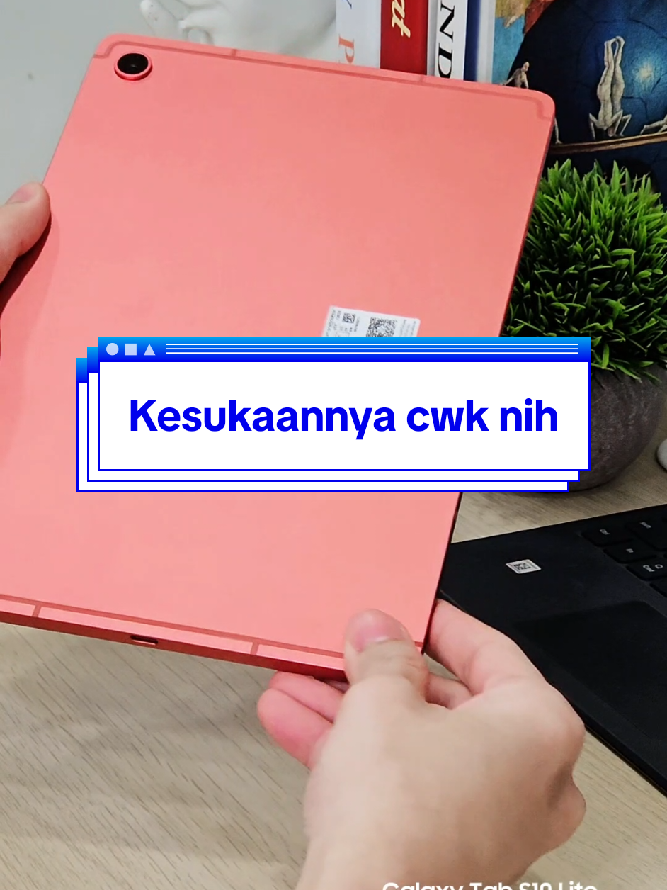 Kesukaannya cwk-cwk nih.. Ada yang terbaru Galaxy Tab S10 Lite, warna Coralrednya cakep banget ga tuh? #bumilindo #samsungbybumilindo #galaxytabs10lite #samsung #unboxing 