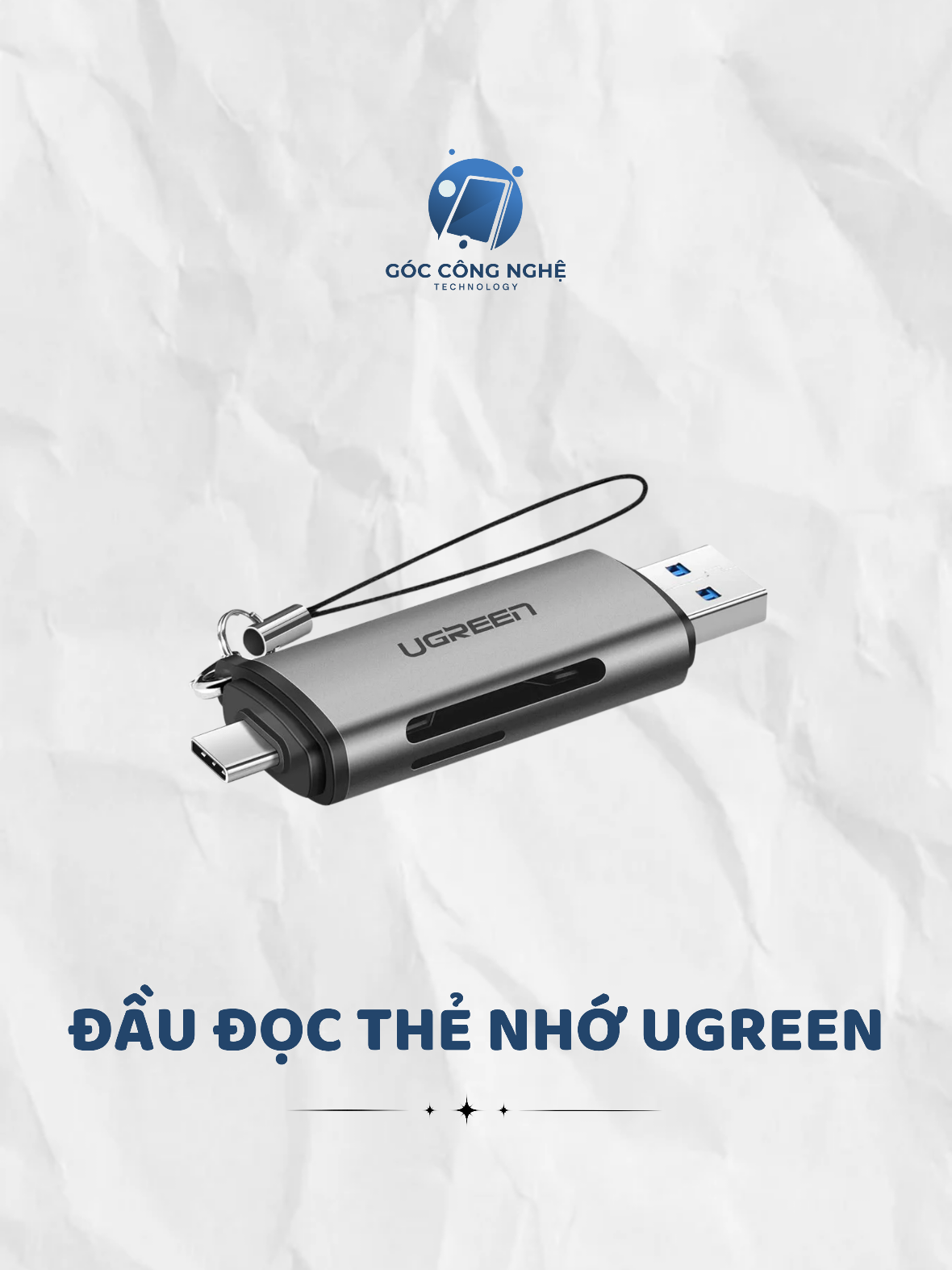 Đầu đọc thẻ nhớ 2 đầu Ugreen #daudocthenho #thenho #ugreen #PhuKienMayTinh #PhuKienDienThoai 