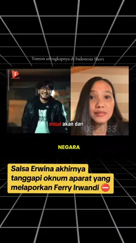 Salsa Erwina buka suara tanggapi oknum aparat yang melaporkan Ferry Irwandi #beritaviral #fyp #salsa #ferryirwandi #trending 