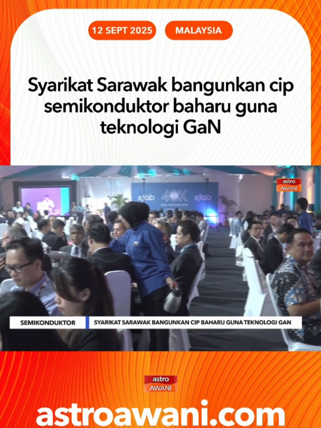 Cip ini dibangunkan oleh syarikat milik penuh kerajaan Sarawak, SMD Semiconductor Sdn. Bhd. dengan kerjasama X-Fab di Dresden, Jerman, bersama-sama Ambridge Microelectronics dan CSA Catapult di United Kingdom. #AWANInews