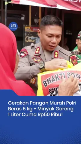 Polri hadir langsung bantu masyarakat!  Gerakan Pangan Murah & Jumat Berkah Polres Metro Jakarta Barat sukses membagikan paket beras 5 kg + minyak goreng 1 liter cuma Rp50 ribu. Program ini juga sudah digelar di Bandung, Semarang, Lampung, Banten, hingga Jayapura, lengkap dengan layanan kesehatan gratis dan stan UMKM lokal. Ribuan warga senang, 20 ton beras ludes dalam hitungan jam!  Kamu mau kegiatan seperti ini hadir juga di kotamu? Tulis di kolom komentar sekarang! 👇 #GerakanPanganMurah #JumatBerkah #PolriBantuWarga #SembakoMurah #BerasMurah 