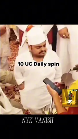 10 uc dailly spin 😁😁😁😁 #pubg  #pubgmobile  #pubglover  #foryou  #viral 
