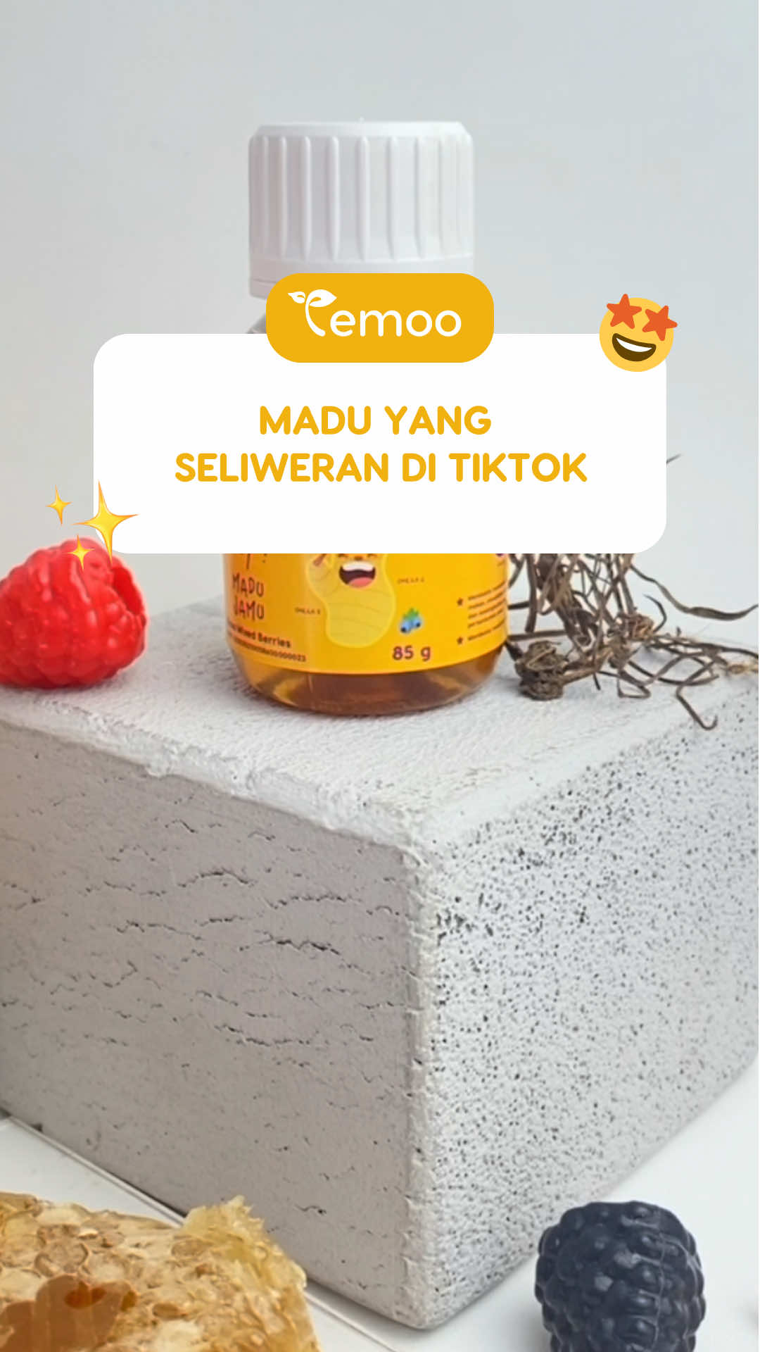 Ini dia madu yang seliweran di Tiktok bunda! 🥰😆🧡 #TemooHapHap #MaduAnakSehat #MaduNafsuMakan #AnakHebat 