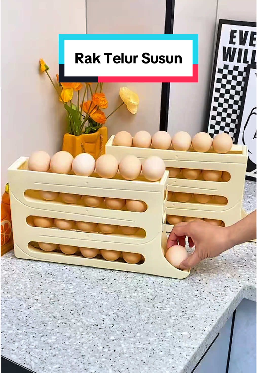 Supaya telurmu ga gampang pecah, pake rak telur ini bun✨ #raktelursusun #raktelurestetik #promoseruweekend #homecooking 