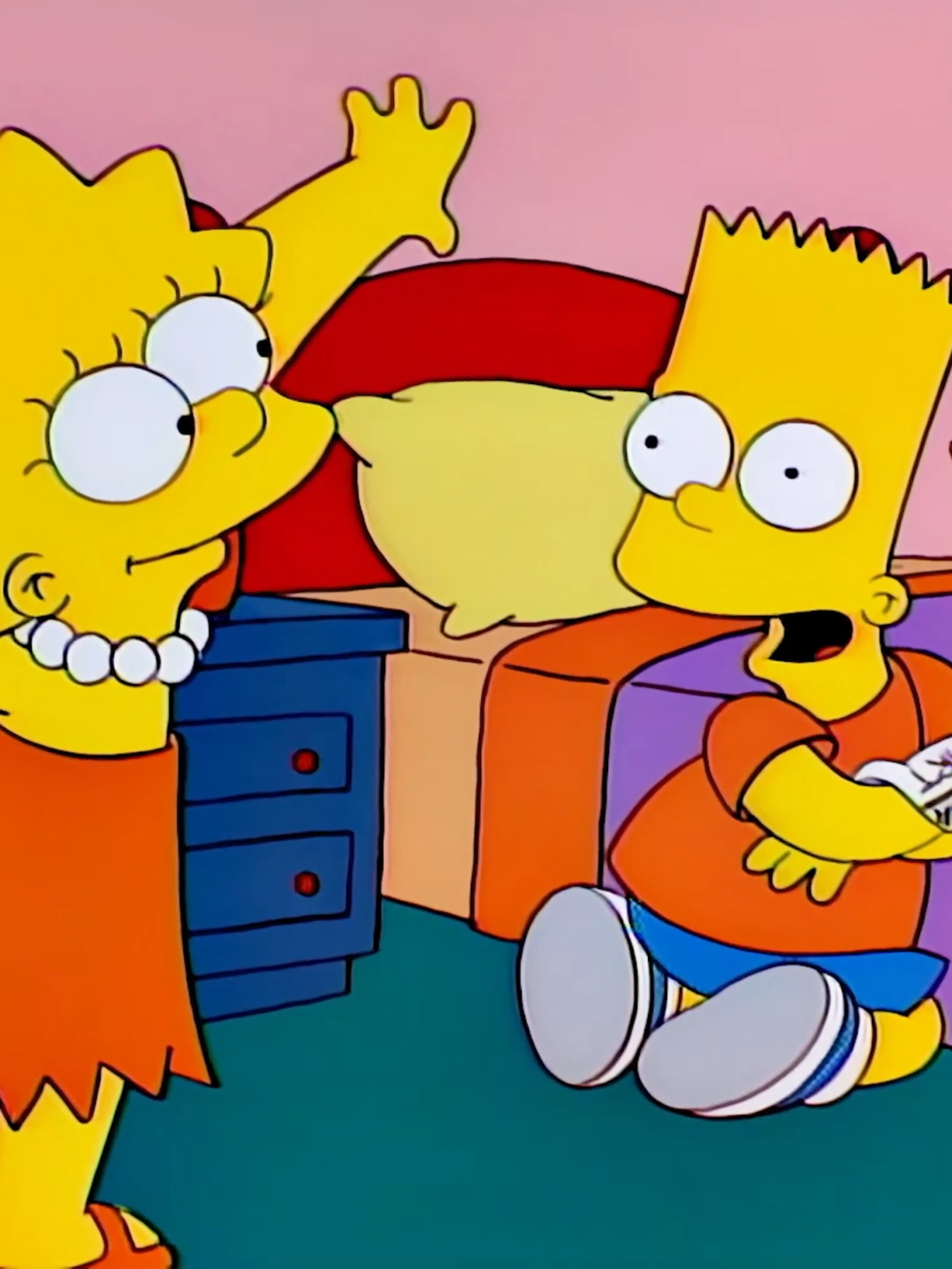 Bart plans to scare Lisa with his newly bought toy.#thesimpsons #tiktok #fyp