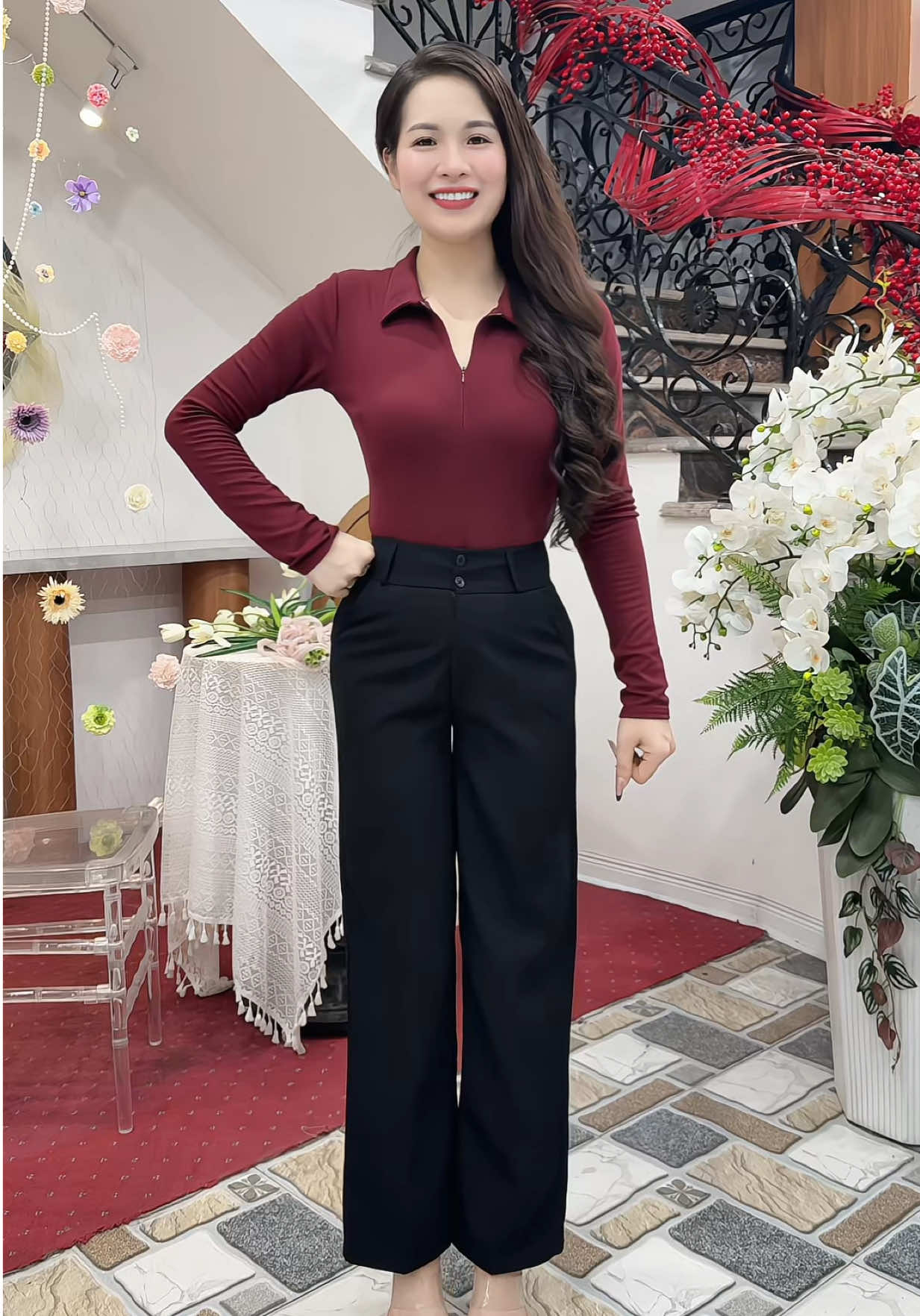 Quần tây dáng xuông xinh lắm #quantayxuong #quantayxinh #xuhuong #thinhhanh 