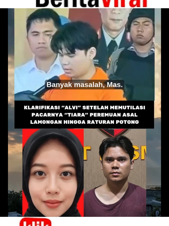 Klarifikasi Alvi setelah memutilasi pacarnya tiara hingga ratusan potong #viralvideo #trending #beritaviral #beritaivral #infoviral #viral #breakingnews #fyp
