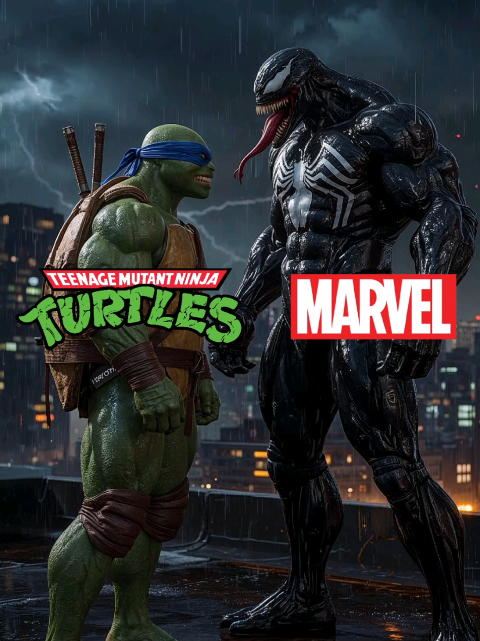 Leonardo x Venom #teenagemutantninjaturtles #marvelstudios #hybrid #fyp #viral 