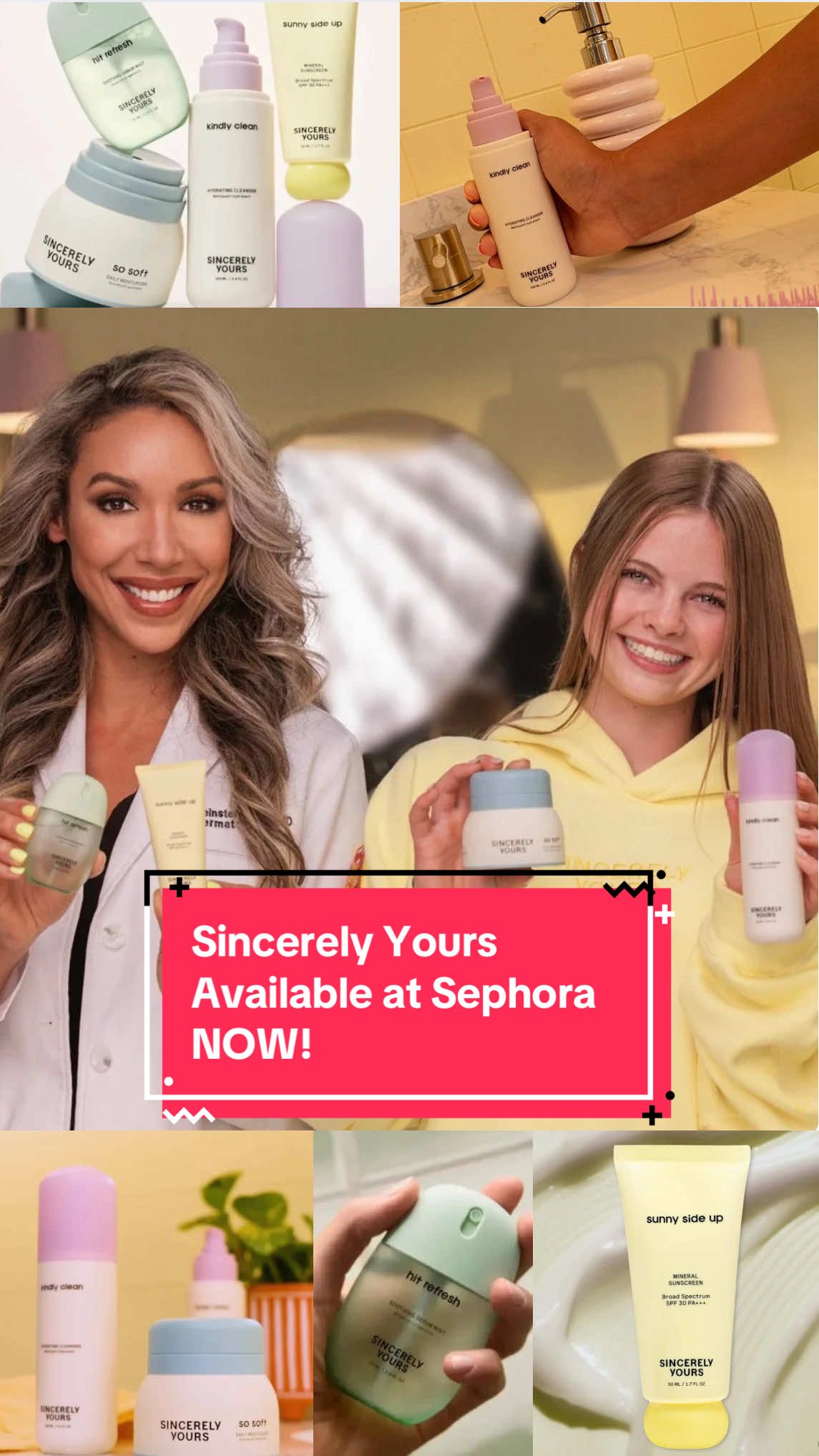 Today’s the day!! @sincerely yours is now available at @sephora  Teens, tweens AND moms, this gentle and effective skincare line has everything they need. And best of all… it’s Derm approved! @Salish #sincerelyyours #skincarelaunch #drmara #salish #salishmatter  