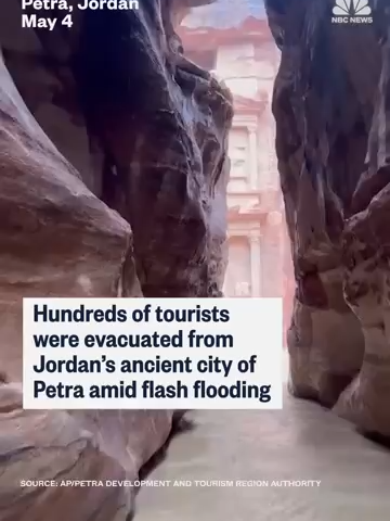Tourists evacuated after flash floods in Jordan's ancient city of Petra