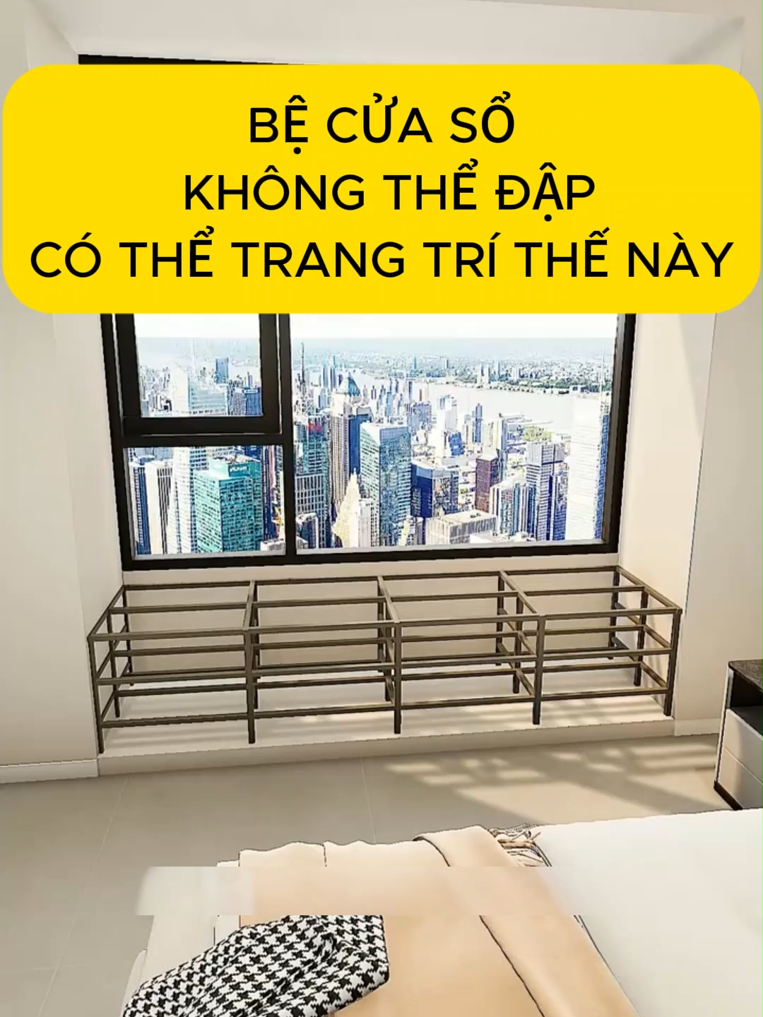 Biến Bệ Cửa Sổ Thành Không Gian Đa Năng – Ý Tưởng Decor Siêu Tiện Lợi #gocdecor #caitaophong #nhadep #decor #thietkephongngu #decorphongngu