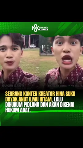 Rizky Kabah, seorang konten kreator di Kota Pontianak, Kalimantan Barat (Kalbar) yang diduga menghina suku Dayak tak hanya berhadapan dengan hukum pidana. Ia juga bakal dikenai hukum adat capa molot oleh Temenggung Dayak. Hal ini ditegaskan oleh Ketua Umum Mangkok Merah Kalimantan Barat (MMKB) Iyen Bagago saat ditemui, Kamis (11/9/2025). “Karena dia berbicara tidak senonoh, maka dia bisa dihukum adat capa molot. Terus masalah penghinaan juga ada hukum adat,” tegas Iyen. Sementara itu, proses hukum di Polda Kalbar saat ini sedang berjalan. Iyen dan kawan-kawan yang melaporkan Rizky Kabah sudah dipanggil Direktorat Reserse Kriminal Khusus (Ditreskrimsus) Polda Kalbar untuk dimintai keterangan sebagai pelapor. Untuk diketahui, Rizky Kabah dinilai menghina masyarakat Dayak dengan menyebut suku Dayak menganut ilmu hitam. Dalam konten yang dibuatnya, tampak Rizky Kabah berdiri di depan Rumah Radakng Pontianak, rumah adat kebanggaan masyarakat Dayak. “Dukun sakti tinggal di rumah ini teman-teman. Namanya Rumah Radakng. Dulu suku Dayak sangat menganut ilmu hitam, makanya di Kalimantan Barat terkenal dengan kesaktiannya suku Dayak sama ilmu hitam,” kata Rizky Kabah. #ngaksantaikaltim 