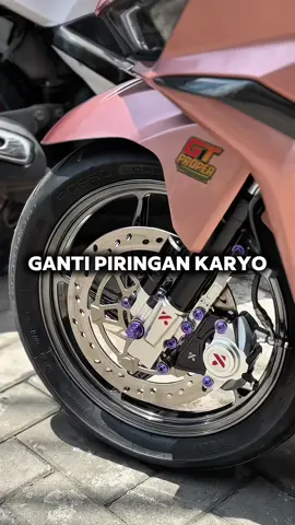 Piringan baru karyo, nyoba make Pro-Disc Brake dari @Properracingline.id , 260mm floating #karyooism #vario125new #properracingline #properfitting #prodiscbrake 